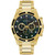 Men's Chronograph Diamond (1/20 ct. t.w.) Gold-Tone Stainless Steel Bracelet Watch 44mm