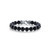 Mens Stainless Steel 10mm Genuine Onyx Bead Stone Bracelet