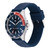 Men's Blue Silicone Strap Watch 43mm