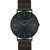 Men's Charles Black Stainless Steel Mesh Bracelet Watch 36mm