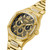 Men's Multifunction Gold-Tone Stainless Steel Watch 46mm