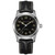 Men’s Swiss Automatic Khaki Field Black Leather Strap Watch 42mm