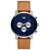 Men's Chronograph Tan Leather Strap Watch 45mm