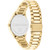Unisex 3-Hand Gold-Tone Stainless Steel Bracelet Watch 35mm
