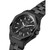 Men's Analog Black Stainless Steel Watch 42mm
