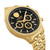 Men's Chronograph Date Quartz Colonne Gold-Tone Stainless Steel Bracelet 44mm