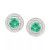 Sapphire (5/8 ct. t.w.) & Diamond Accent Stud Earrings in Sterling Silver (Also Available In Emerald and Ruby)