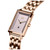 Women's Signature Square Carnation Gold-tone Stainless Steel Bracelet Watch 24mm