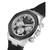Men's Multifunction Black Silicone Watch 46mm
