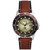 Men's Fossil Blue Three-Hand Date Brown Leather Strap Watch, 42mm