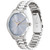 Unisex 3-Hand Silver-Tone Stainless Steel Bracelet Watch 35mm