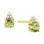 Gemstone & Diamond Accent Stud Earrings