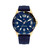 Men's Blue Silicone Strap Watch 44mm