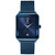 Men's Diamond-Accent Blue Stainless Steel Mesh Bracelet Watch 40x35mm