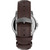 Men's Quartz Analog Premium Dress Leather Brown Watch 45mm