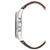Men's Chronograph Brown Leather Strap Watch 44mm