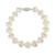 Cultured Freshwater Pearl (9.5mm) and Crystal Bracelet