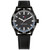 Men's Black Leather Strap Watch 38mm