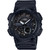 Men's Analog-Digital Black Resin Strap Watch 50mm