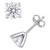 Lab-Created Moissanite Stud Earrings (2 ct. t.w.) in Sterling Silver