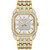 Men's Crystal Octava Gold-Tone Stainless Steel Bracelet Watch 40mm
