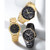 Men's Eco-Drive Axiom Diamond Accent Gold-Tone Stainless Steel Bracelet Watch 40mm AU1062-56G