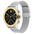 Men's Quartz Multifuntcion Silver Stainless Steel Mesh Bracelet Watch 44mm