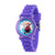Disney Frozen Elsa and Anna Girls' Purple Plastic Time Teacher Watch