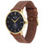 Men's Heritage Tan Genuine Leather Strap Watch 40mm