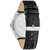 Men's 2H Black Leather Strap Watch 43mm