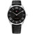 Men's 2H Black Leather Strap Watch 43mm