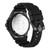 Men's The $kull Black Silicone Strap Watch 44mm