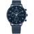 Men's Blue-Tone Stainless Steel Mesh Bracelet Watch 44mm
