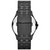 Men's Black Ion-Plated Stainless Steel Bracelet Watch 45mm AX2144