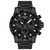 Men's Swiss Chronograph Supersport Black Stainless Steel Bracelet Watch 45.5mm