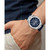 Men's Multifunction Quartz Echo Park Blue Leather Strap 42mm