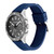 Blue Silicone Strap Watch 44mm
