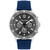 Blue Silicone Strap Watch 44mm