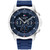 Men's Navy Silicone Strap Watch 50mm