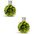 Peridot (1-7/8 ct. t.w.) and Diamond Accent Stud Earrings in 14K Yellow Gold
