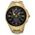 Men's Solar Chronograph Coutura Gold-Tone Stainless Steel Bracelet Watch 44mm