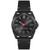 Men's Adventure Black Leather Strap Watch 42mm