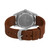 Men's Mechanical Hand Wind Brown Leather Strap Watch 38 mm