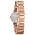 Women's Futuro Diamond-Accent Rose Gold-Tone Stainless Steel Bracelet Watch 30mm