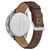 Men's Boston Brown Leather Strap Watch 42mm