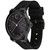 Men's Swiss Fusion Bold Black Silicone Strap Watch 42mm