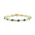 Emerald (7 ct. t.w.) & White Topaz (1-3/8 ct. t.w.) Pear Infinity Link Bracelet in Gold-Plated Sterling Silver (Also in Sapphire, Ruby & Tanzanite)