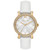 Women's Corey Three-Hand White Leather Watch 38mm