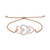 Diamond Multi-Heart Bolo Bracelet (1/10 ct. t.w.) in 14k Rose Gold, Created for Macy's