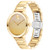 Women's Bold Evolution Swiss Quartz Ionic Light Gold-Tone 2 Plated Steel Bracelet Watch 34mm